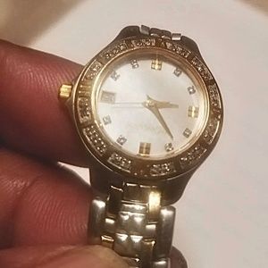 Vintage Yves St Laurent Diamond And Sapphire Watch